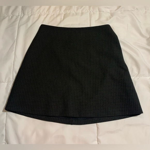 ARITIZIA Wilfred Mini A-line Skirt - Plaid - Navy Blue & Green - NEVER WORN! - Picture 4 of 8